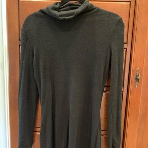 Black turtle neck dress